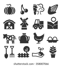 farm icon set