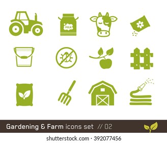 Farm icon set