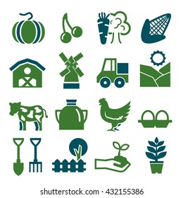 farm icon set