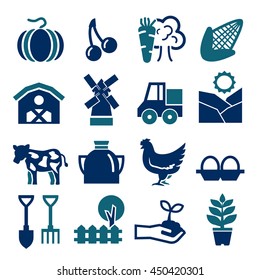 farm icon set