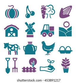 farm icon set