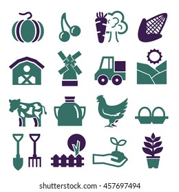 farm icon set