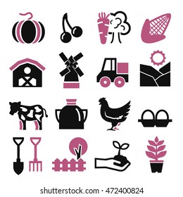 farm icon set