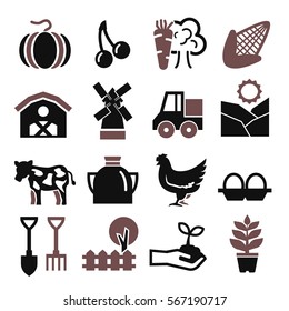 farm icon set