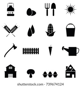 farm icon set