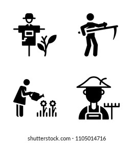 Farm icon set. isolated, holiday, industry and seasonal vector illustration for web