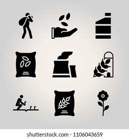 Farm icon set.  vector illustration for web