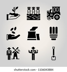 Farm icon set.  vector illustration for web