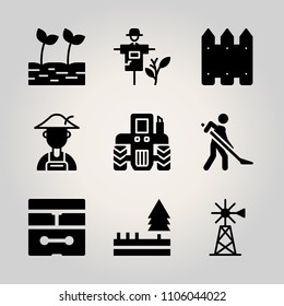 Farm icon set.  vector illustration for web