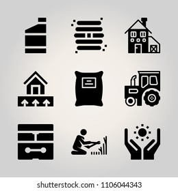 Farm icon set.  vector illustration for web