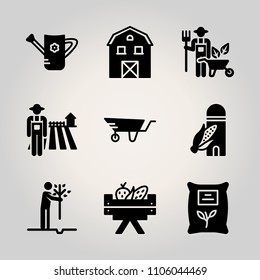 Farm icon set.  vector illustration for web