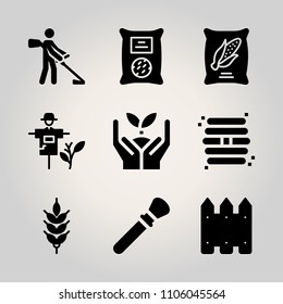 Farm icon set. vector illustration for web