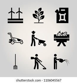 Farm icon set  vector illustration for web