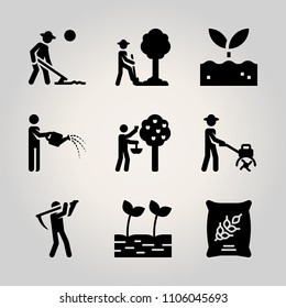 Farm icon set.  vector illustration for web
