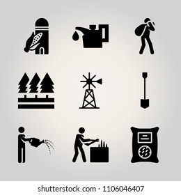 Farm icon set.  vector illustration for web