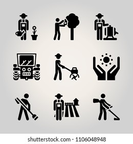 Farm icon set.  vector illustration for web