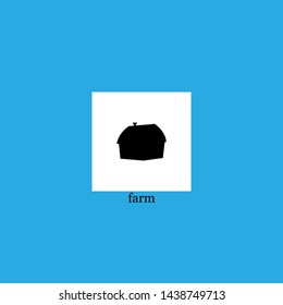 farm icon sign signifier vector