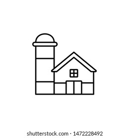 Farm icon. Simple thin line, outline vector of autumn icons for ui and ux, website or mobile application