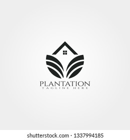 farm icon template,creative vector logo design,plantations emblem,illustration element