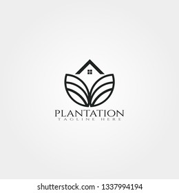 farm icon template,creative vector logo design,plantations emblem,illustration element