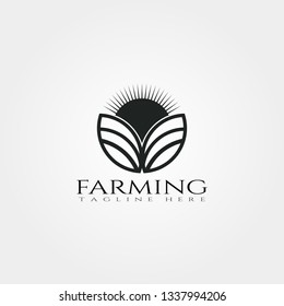 farm icon template,creative vector logo design,plantations emblem,illustration element