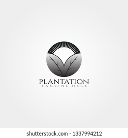 farm icon template,creative vector logo design,plantations emblem,illustration element