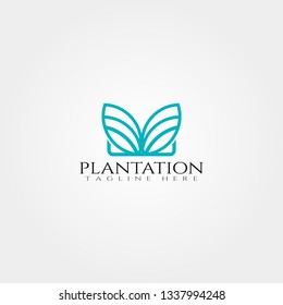 farm icon template,creative vector logo design,plantations emblem,illustration element