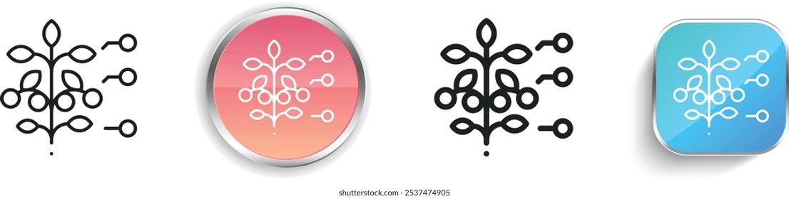 farm icon. Thin Linear, Regular and Button Style Design Isolated On White Background