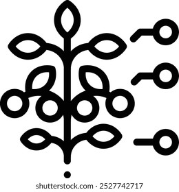 farm icon. Thin Linear Style Design Isolated On White Background