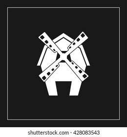 farm icon. farm vector illustration