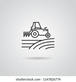 farm icon vector , tractor
