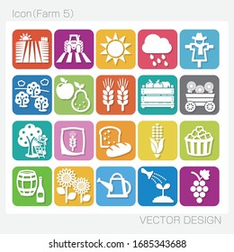 Farm icon.Icons used for Farm .Simple picture.