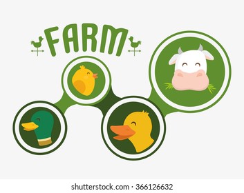 Farm icons design 