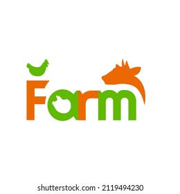farm icons on white background, vector illustration