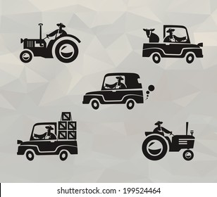 Farm icons. Vector format