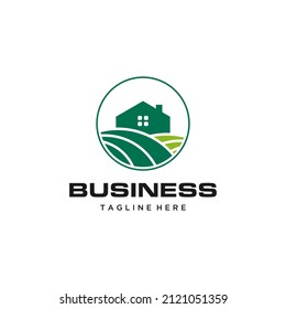 Logo der landwirtschaftlichen Industrie, Vektorgrafik