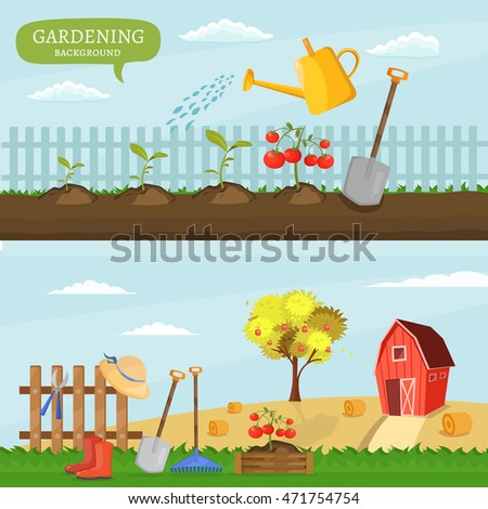 Farm Infographics Colorful Designs Food Farmers Stock Vector