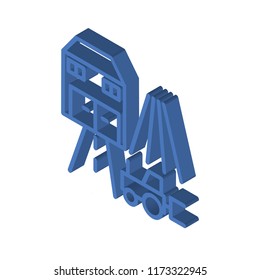 Farm isometric left top view 3D icon