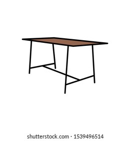Farm Kitchen & Dining Room Table Vector Icon Design