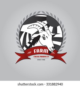 Farm label, badge