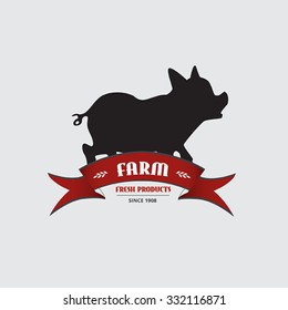 Farm label, badge