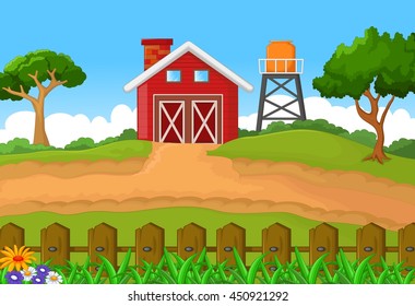 farm landscape background