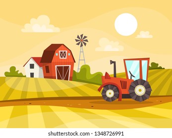 Big Set Vector Farm Elements Ecology Stock Vector (Royalty Free ...