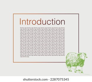 Farm Layout poster book cover illustration introduction page goat land layout goat intro page lamb first page