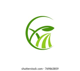 Farm Leaf Logo Stock Vector (Royalty Free) 769863859 | Shutterstock