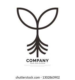 Farm leaf - logo design template. creative sign. Universal vector icon. - Vector