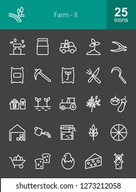 Farm Line Icons