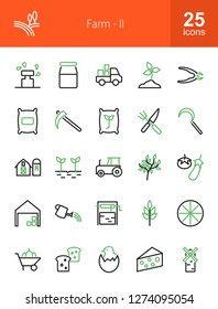 Farm Line Icons