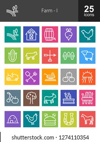 Farm Line Icons