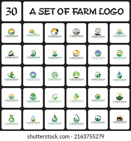 farm logo , agriculture logo vector